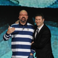Foto Nicoloro G. 03/03/2012 Milano Trasmissione televisiva su Rai3 ” Che tempo che fa ” condotta da Fabio Fazio. nella foto Carlo Luiz Zafon – Fabio Fazio