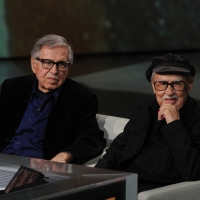 Foto Nicoloro G. 03/03/2012 Milano Trasmissione televisiva su Rai3 ” Che tempo che fa ” condotta da Fabio Fazio. nella foto Paolo Taviani – Vittorio Taviani