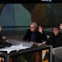 Foto Nicoloro G. 03/03/2012 Milano Trasmissione televisiva su Rai3 ” Che tempo che fa ” condotta da Fabio Fazio. nella foto Fabio Fazio – Vittorio Taviani – Paolo Taviani