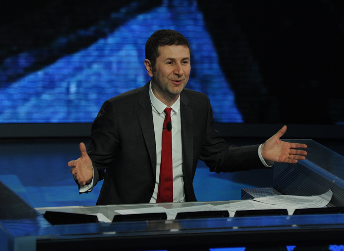 Foto Nicoloro G. 04/03/2012 Milano Trasmissione televisiva su Rai3 ” Che tempo che fa ” condotta da Fabio Fazio. nella foto Fabio Fazio