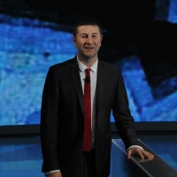 Foto Nicoloro G. 04/03/2012 Milano Trasmissione televisiva su Rai3 ” Che tempo che fa ” condotta da Fabio Fazio. nella foto Fabio Fazio