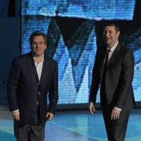 Foto Nicoloro G. 04/03/2012 Milano Trasmissione televisiva su Rai3 ” Che tempo che fa ” condotta da Fabio Fazio. nella foto Anthony Pappano – Fabio Fazio