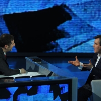 Foto Nicoloro G. 04/03/2012 Milano Trasmissione televisiva su Rai3 ” Che tempo che fa ” condotta da Fabio Fazio. nella foto Fabio Fazio – Anthony Pappano