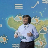 Foto Nicoloro G. 10/12/2011 Milano Trasmissione televisiva su Rai3 " Che tempo che fa " condotta da Fabio Fazio. nella foto Luca Mercalli