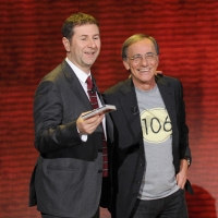 Foto Nicoloro G. 10/12/2011 Milano Trasmissione televisiva su Rai3 " Che tempo che fa " condotta da Fabio Fazio. nella foto Fabio Fazio – Roberto Vecchioni