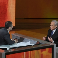 Foto Nicoloro G. 17/12/2011 Milano Trasmissione televisiva su Rai3 " Che tempo che fa " condotta da Fabio Fazio. nella foto Fabio Fazio – José Carreras
