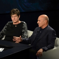 Foto Nicoloro G.  01/02/2014  Milano    Trasmissione televisiva su Rai3 " Che tempo che fa ". nella foto i due segretari generali Susanna Camusso, Cgil, e Luigi Angeletti, Uil.