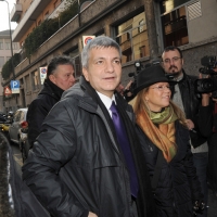 Foto Nicoloro G. 26/11/2011 Milano Manifestazione pubblica al teatro F. Parenti del SEL, Sinistra Ecologia Liberta', sul tema " Un' Italia piu' giusta, in una nuova Europa " che ha visto il giornalista Luca Telese interloquire con Nichi Vendola. nella foto Nichi Vendola