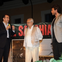 Foto Nicoloro G. 04/08/2012 Cervia ( Ravenna ) Ventunesima edizione de " Il Sarchiapone ", ovvero il Premio " Walter Chiari " che viene consegnato a personaggi dello spettacolo ed in particolare a comici che si sono distinti nella stagione 2011-2012. nella foto Roberto Zoffoli – Bruno " Zimbo " Guidazzi – Alessio Boni