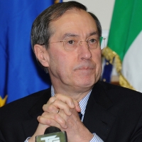Foto Nicoloro G. 08/04/2011 Milano Vertice in Prefettura tra i ministri degli esteri d’ Italia e di Francia sul problema dell’ immigrazione. nella foto Claude Gueant, Ministro degli Esteri francese