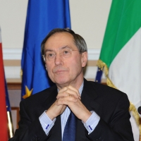 Foto Nicoloro G. 08/04/2011 Milano Vertice in Prefettura tra i ministri degli esteri d’ Italia e di Francia sul problema dell’ immigrazione. nella foto Claude Gueant, Ministro degli Esteri francese