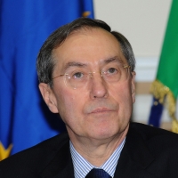 Foto Nicoloro G. 08/04/2011 Milano Vertice in Prefettura tra i ministri degli esteri d’ Italia e di Francia sul problema dell’ immigrazione. nella foto Claude Gueant, Ministro degli Esteri francese