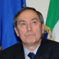 Foto Nicoloro G. 08/04/2011 Milano Vertice in Prefettura tra i ministri degli esteri d’ Italia e di Francia sul problema dell’ immigrazione. nella foto Claude Gueant, Ministro degli Esteri francese
