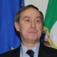 Foto Nicoloro G. 08/04/2011 Milano Vertice in Prefettura tra i ministri degli esteri d’ Italia e di Francia sul problema dell’ immigrazione. nella foto Claude Gueant, Ministro degli Esteri francese