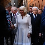 10/04/2025   Ravenna   Visita ufficiale dei Reali Inglesi. nella foto i reali Inglesi e il presidente Sergio Mattarella.
