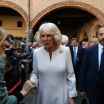 10/04/2025   Ravenna   Visita ufficiale dei Reali Inglesi. nella foto la regina Camilla.