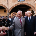 10/04/2025   Ravenna   Visita ufficiale dei Reali Inglesi. nella foto il re Carlo III e il presidente Sergio Mattarella.
