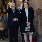 10/04/2025   Ravenna   Visita ufficiale dei Reali Inglesi. nella foto il Presidente Sergio Mattarella con la figlia Laura.