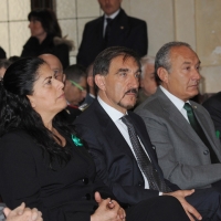 Foto Nicoloro G. 20/03/2011 Milano Visita del Capo dello Stato a Milano per partecipare alla celebrazione di Carlo Cattaneo e visitare il Museo del Palazzo reale. nella foto Rosy Mauro – Ignazio La Russa – Davide Boni