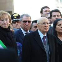 Foto Nicoloro G. 20/03/2011 Milano Visita del Capo dello Stato a Milano per partecipare alla celebrazione di Carlo Cattaneo e visitare il Museo del Palazzo reale. nella foto Letizia Moratti – Giorgio Napolitano – Rosy Mauro