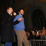 Foto Nicoloro G.   05/12/2019   Ravenna   Inaugurazione della nuova sede provinciale della Lega. nella foto Matteo Salvini con Jacopo Morrone, sottosegretario alla Giustizia.