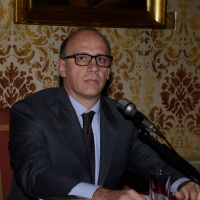 Foto Nicoloro G. 11/11/2013 Milano Cerimonia a Palazzo Marino di consegna delle Chiavi della Città allo scrittore Wilbur Smith. nella foto Stefano Mauri
