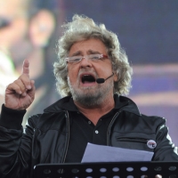 Foto Nicoloro/Omega  26/09/2010 Cesena Seconda giornata del " Woodstock 5 Stelle - Musica & Futuro " organizzato dal " Movimento 5 Stelle " di Beppe Grillo all' interno del parco dell' Ippodromo di Cesena. nella foto Beppe Grillo