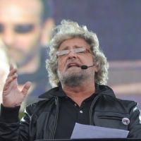 Foto Nicoloro/Omega  26/09/2010 Cesena Seconda giornata del " Woodstock 5 Stelle - Musica & Futuro " organizzato dal " Movimento 5 Stelle " di Beppe Grillo all' interno del parco dell' Ippodromo di Cesena. nella foto Beppe Grillo