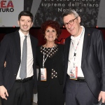 Foto Nicoloro G.   15/03/2023   Rimini   Prima giornata del XIX Congresso Nazionale CGIL dal titolo ' Il lavoro crea il futuro '.   nella foto da sinistra gli ex ministri Roberto Speranza e Valeria Fedeli con il segretario generale CGIL Maurizio Landini.
