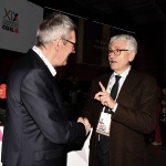 Foto Nicoloro G.   15/03/2023   Rimini   Prima giornata del XIX Congresso Nazionale CGIL dal titolo ' Il lavoro crea il futuro '.   nella foto  Maurizio Landini e Massimo D' Alema.