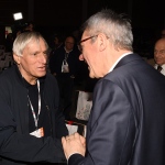 Foto Nicoloro G.   15/03/2023   Rimini   Prima giornata del XIX Congresso Nazionale CGIL dal titolo ' Il lavoro crea il futuro '.   nella foto don Luigi Ciotti e Maurizio Landini.