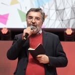 Foto Nicoloro G.   15/03/2023   Rimini   Prima giornata del XIX Congresso Nazionale CGIL dal titolo ' Il lavoro crea il futuro '.   nella foto il giornalista Marco Damilano.