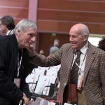 Foto Nicoloro G.   15/03/2023   Rimini   Prima giornata del XIX Congresso Nazionale CGIL dal titolo ' Il lavoro crea il futuro '.   nella foto don Luigi Ciotti e Fausto Bertinotti.
