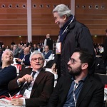 Foto Nicoloro G.   15/03/2023   Rimini   Prima giornata del XIX Congresso Nazionale CGIL dal titolo ' Il lavoro crea il futuro '.   nella foto Massimo D' Alema, seduto, e l' ex ministro Cesare Damiano.