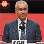 Foto Nicoloro G.   15/03/2023   Rimini   Prima giornata del XIX Congresso Nazionale CGIL dal titolo ' Il lavoro crea il futuro '.   nella foto il sindaco di Rimini Jamil Sadegholvaad.