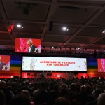 Foto Nicoloro G.   15/03/2023   Rimini   Prima giornata del XIX Congresso Nazionale CGIL dal titolo ' Il lavoro crea il futuro '.   nella foto  il segretario generale Maurizio Landini.