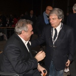 Foto Nicoloro G.   15/03/2023   Rimini   Prima giornata del XIX Congresso Nazionale CGIL dal titolo ' Il lavoro crea il futuro '.   nella foto il segretario generale CISL Luigi Sbarra, seduto, e Renato Brunetta.