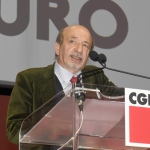 Foto Nicoloro G.   15/03/2023   Rimini   Prima giornata del XIX Congresso Nazionale CGIL dal titolo ' Il lavoro crea il futuro '.   nella foto  il presidente ANPI Gianfranco Pagliarulo.