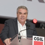 Foto Nicoloro G.   15/03/2023   Rimini   Prima giornata del XIX Congresso Nazionale CGIL dal titolo ' Il lavoro crea il futuro '.   nella foto il segretario generale CISL Luigi Sbarra.