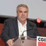 Foto Nicoloro G.   15/03/2023   Rimini   Prima giornata del XIX Congresso Nazionale CGIL dal titolo ' Il lavoro crea il futuro '.   nella foto il segretario generale CISL Luigi Sbarra.