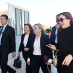 Foto Nicoloro G.   17/03/2023   Rimini   Terza giornata del XIX Congresso Nazionale CGIL dal titolo ' Il lavoro crea il futuro '.   nella foto Giorgia Meloni al suo arrivo al Palacongressi.