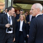 Foto Nicoloro G.   17/03/2023   Rimini   Terza giornata del XIX Congresso Nazionale CGIL dal titolo ' Il lavoro crea il futuro '.   nella foto il presidente Giorgia Meloni lascia il Palacongressi.