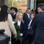 Foto Nicoloro G.   17/03/2023   Rimini   Terza giornata del XIX Congresso Nazionale CGIL dal titolo ' Il lavoro crea il futuro '.   nella foto il presidente Giorgia Meloni lascia il Palacongressi.