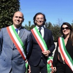 Foto Nicoloro G.   17/03/2023   Rimini   Terza giornata del XIX Congresso Nazionale CGIL dal titolo ' Il lavoro crea il futuro '.   nella foto tre sindaci di FdI presenti per un saluto alla presidente Giorgia Meloni