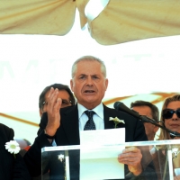 Foto Nicoloro G.  02/08/2014  Bologna    34esimo anniversario della strage alla stazione di Bologna. nella foto Paolo Bolognesi, presidente della Associazione famigliari delle vittime.