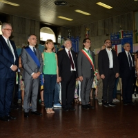 Foto Nicoloro G.  02/08/2014  Bologna    34esimo anniversario della strage alla stazione di Bologna. nella foto al centro il ministro Giuliano Poletti con le altre autoritÃ .