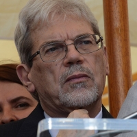 Foto Nicoloro G.  02/08/2015   Bologna   Trentacinquesimo anniversario della strage alla stazione di Bologna. nella foto sul palco il sottosegretario Claudio De Vincenti.
