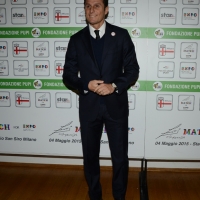 Foto Nicoloro G.  05/02/2015  Milano   Presentazione dell' iniziativa " Zanetti for friends Match for Expo ", partita di calcio tra campioni internazionali di ieri e di oggi a favore della nutrizione, nello spirito di Expo 2015. nella foto l' ex capitano dell' Inter Javier Zanetti.